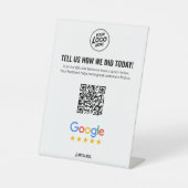 Business Review QR Code Rating Pedestal  台座サイン (正面)