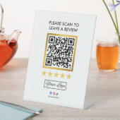 Business Review Tabletop Sign l QR Code 台座サイン (インサイチュ)