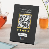 Business Review Tabletop Sign l QR Code 台座サイン (インサイチュ)