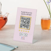 Business Review Tabletop Sign l QR Code 台座サイン (インサイチュ)