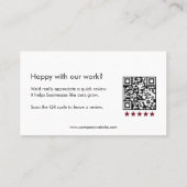 Business Review Thank You QR Code 紹介カード (裏面)