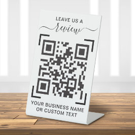 Business Review With QR Code 台座サイン