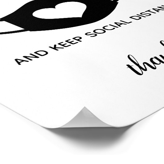 Business Safety衣服顔マスクスクリモダンプト ポスター (角)