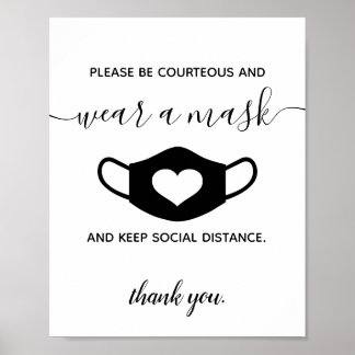 Business Safety衣服顔マスクスクリモダンプト ポスター
