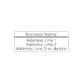 Business Sans Serifフォント差出人住所テンプレート セルフインキングスタンプ (デザイン)