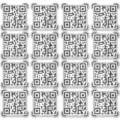 Business Scan Me QRコードWebサイトのモダンシンプル シール (正面)