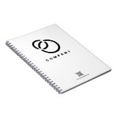 Business Scan Me QRコードWebサイトのモダンシンプル ノートブック (右側)