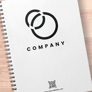 Business Scan Me QRコードWebサイトのモダンシンプル ノートブック