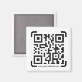 Business Scan Me QRコードWebサイトのモダンシンプル マグネット (正面/裏面)