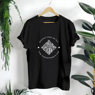 Business Scan Me QRコードWebサイトモダン Tシャツ