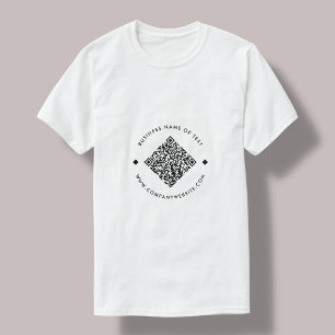 Business Scan Me QRコードWebサイトモダン Tシャツ