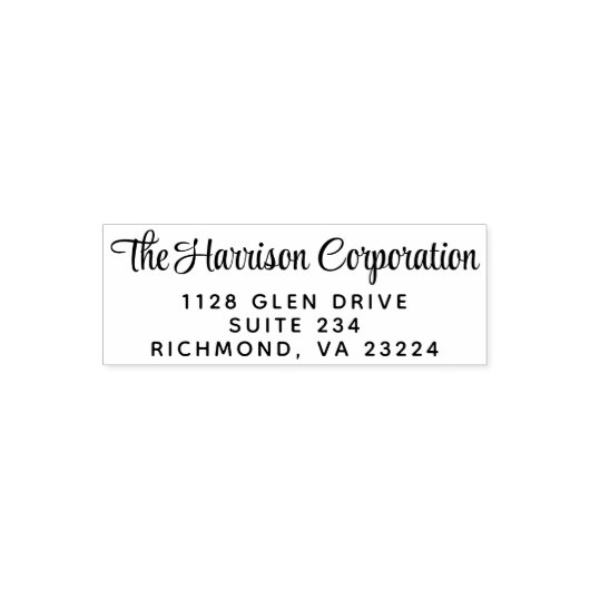 Business Script差出人住所 セルフインキングスタンプ (デザイン)