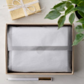 Business SilverとWhite エレガント Your Logo 薄葉紙 (ギフト)