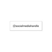 Business @ Social Media Handle Template セルフインキングスタンプ (デザイン)