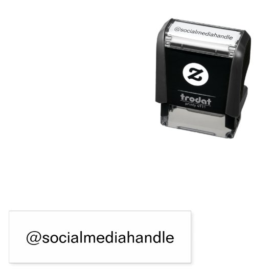 Business @ Social Media Handle Template セルフインキングスタンプ (インサイチュ)