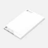 Business Stationary Template With Logo And QR Code ポストイット (アングル)