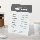 Business Store Hoursプロフェッショナルモダン 台座サイン (インサイチュ)