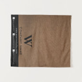 Business Table Runner Banner Linen Social Media タペストリー (正面(横))