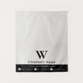 Business Table Runner Banner Linen Social Media タペストリー (正面)