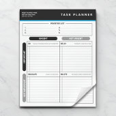 Business Task Planner Priority Matrix Notepad ノートパッド