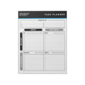 Business Task Planner Priority Matrix Notepad ノートパッド (回転)