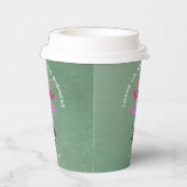 Business Texture 感謝してい Look PhoneロゴQRコード 紙コップ (右)