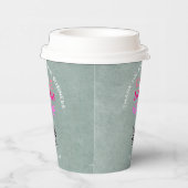 Business Texture 感謝してい Look PhoneロゴQRコード 紙コップ (右)