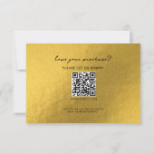 Business Thank パーソナライズされた You Logo Luxury金ゴールド サンキューカード (裏面)