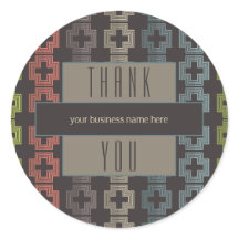 Business Thank Brown カラフル Geometric