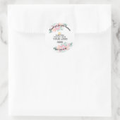 Business Thank YouカスタムロゴQRコード ラウンドシール (バッグ)