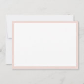 BUSINESS THANK YOUシックなシンプル赤面モダンピンク サンキューカード (裏面)