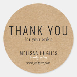 Business Thank Youシンプルモダン素朴 ラウンドシール