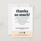 Business Thank You注文書レトロSun Arch 招待状 (裏面)