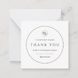 Business Thank You クラシック Note Card ノートカード