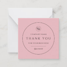 Business Thank You クラシック Note Card