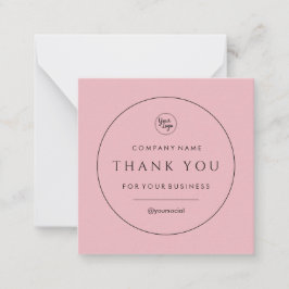 Business Thank You クラシック Note Card ノートカード