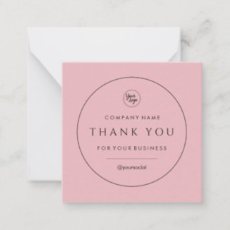 Business Thank You クラシック Note Card ノートカード