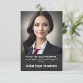 Business Thank You サンキューカード (スタンド正面)