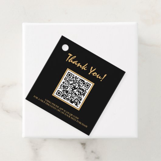 *~* Business Thank you Barcode QR Code Giftラベル フェイバータグ (インサイチュ)