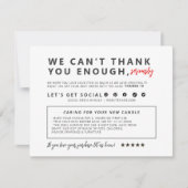 Business Thank You Card サンキューカード (正面)