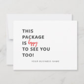 Business Thank You Card サンキューカード (裏面)