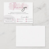 Business thank you card ノートカード (正面/裏面)