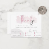 Business thank you card ノートカード (正面/裏面インサイチュ)