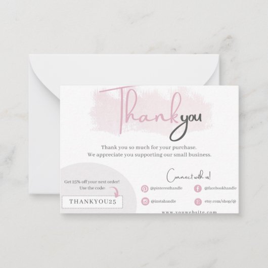 Business thank you card ノートカード (正面)
