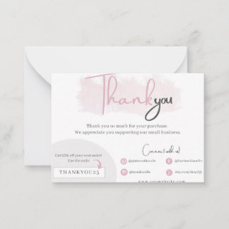 Business thank you card ノートカード