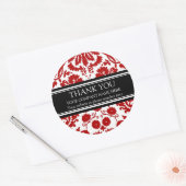 Business Thank You Company カスタム Name Stickers ラウンドシール (封筒)