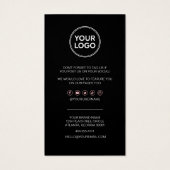 Business Thank You & Discountコードカード |モダン  (裏面)