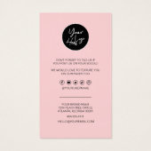 Business Thank You & Discountコードモダンハート (裏面)