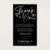 Business Thank You & Discountコードモダンハート (正面)