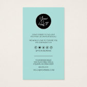 Business Thank You & Discountコードモダンハート (裏面)